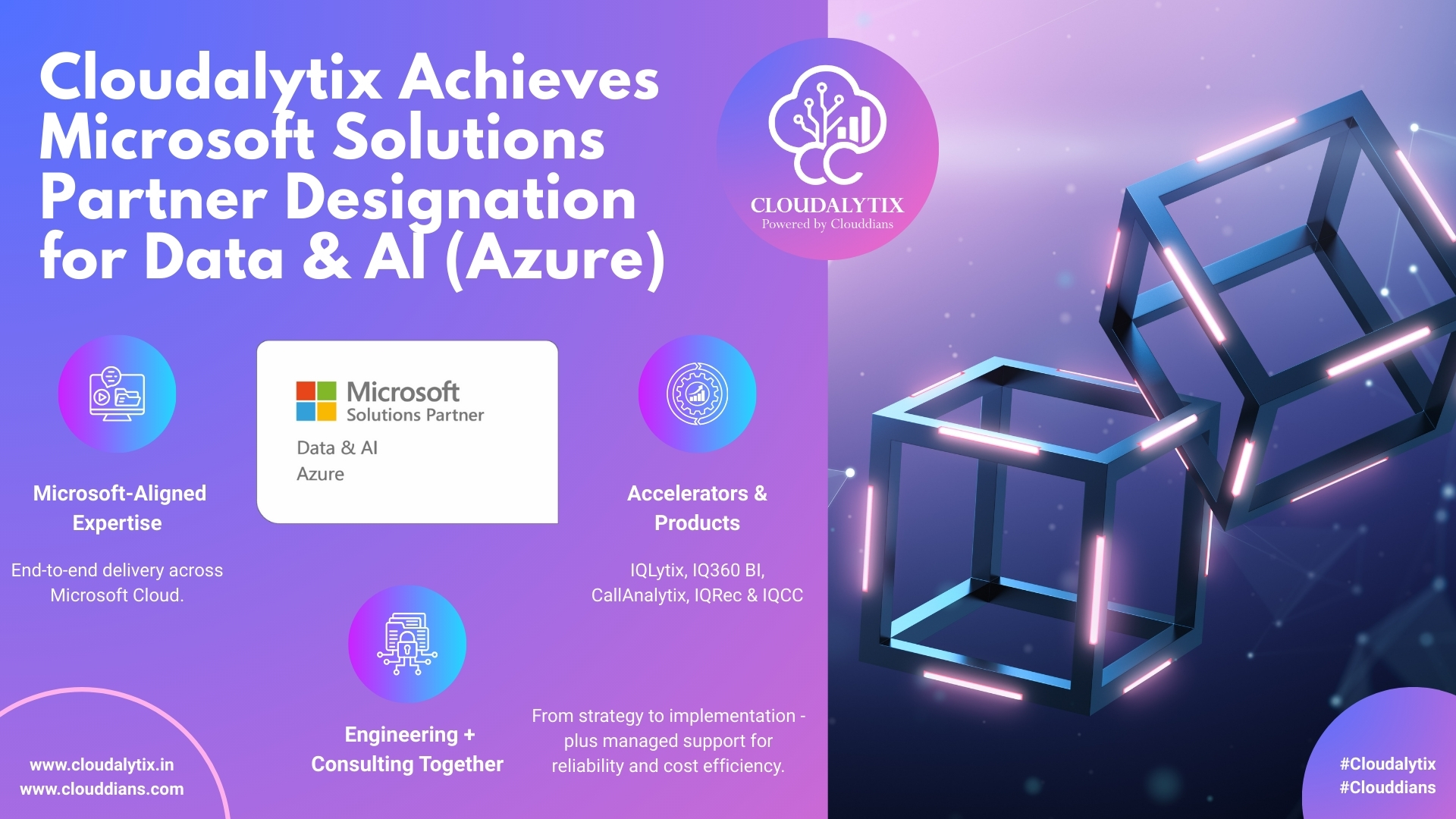 Cloudalytix Microsoft Solutions Partner for Data and AI Azure